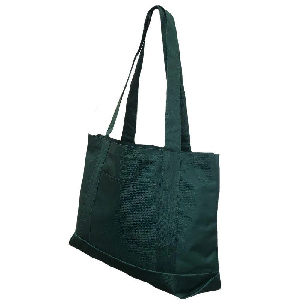 2 Pack Reusable Grocery Shopping Totes Bags With Wide Bottom Gusset Travel Gym Sports