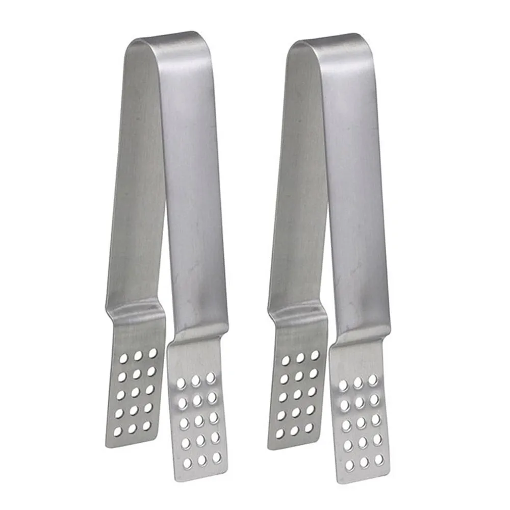 2PC Tea Bag Squeezer Stainless Steel Holder Tongs Easy Squeeze Teabags Strainer