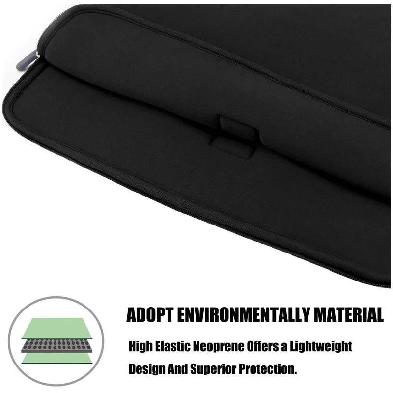 38x28x1.5cm Durable Slim Computer Handbag SE-124 BLACK