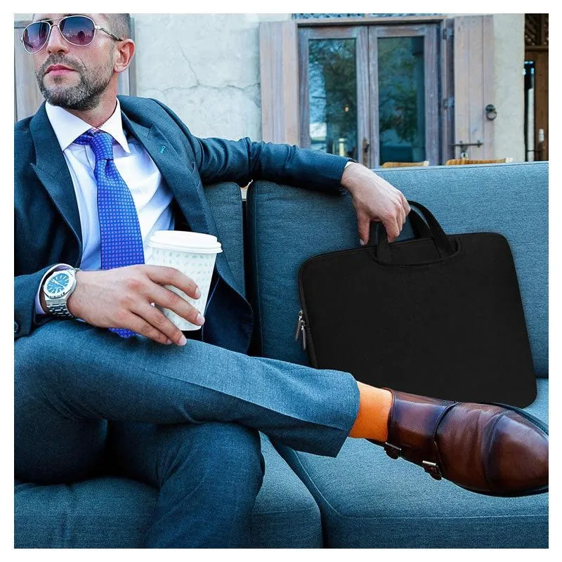 38x28x1.5cm Durable Slim Computer Handbag SE-124 BLACK