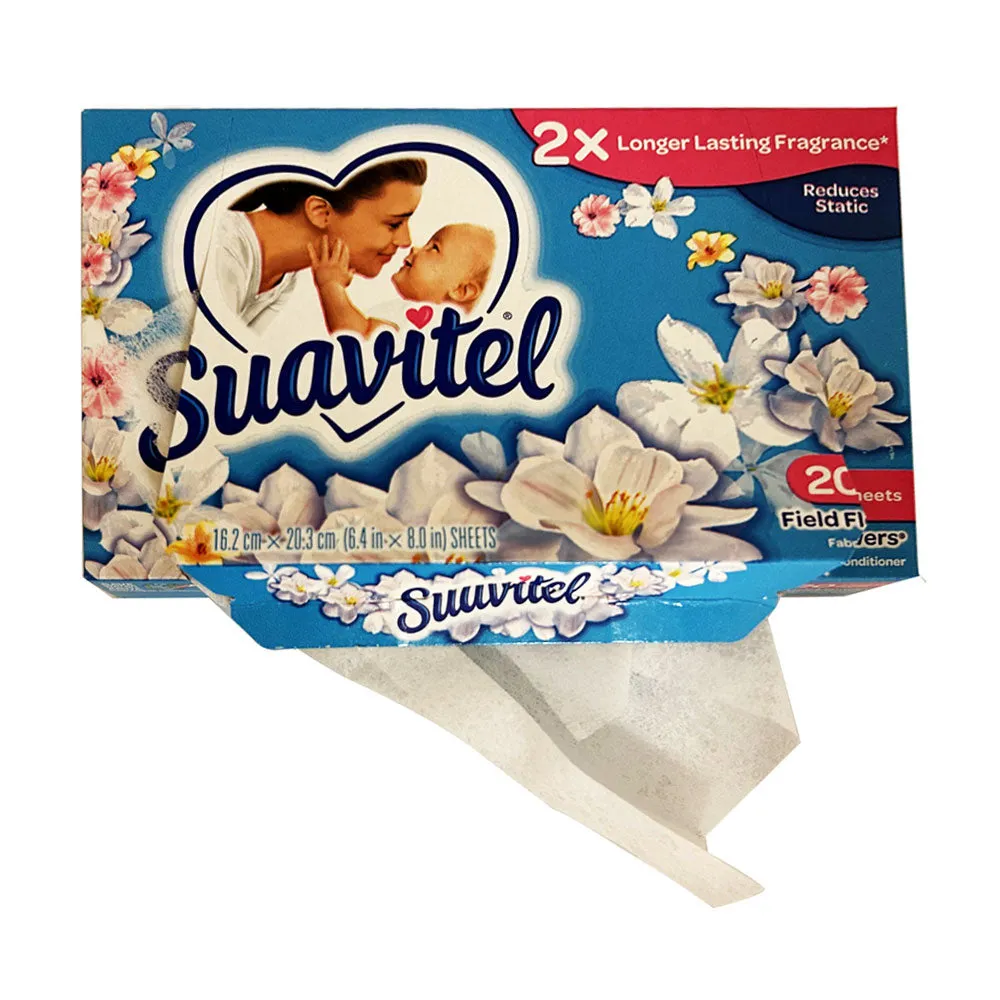 40ct Laundry Dryer Sheets Fabric Softener Strong Clean Scent Reduce Static Lint