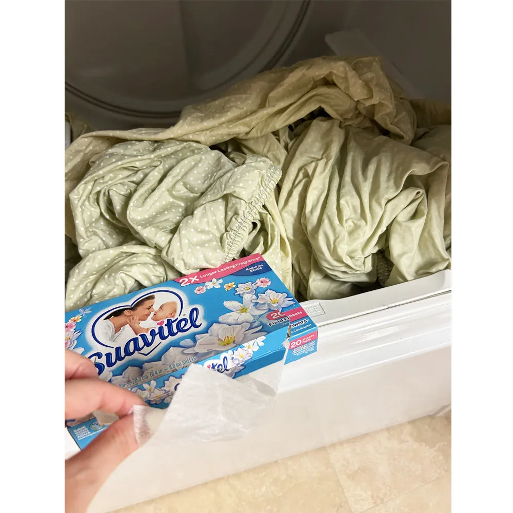 40ct Laundry Dryer Sheets Fabric Softener Strong Clean Scent Reduce Static Lint