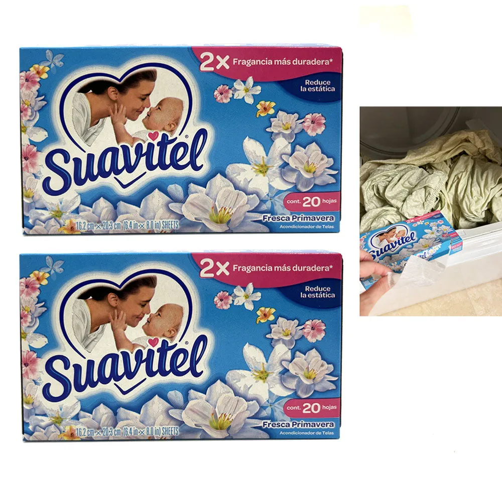 40ct Laundry Dryer Sheets Fabric Softener Strong Clean Scent Reduce Static Lint