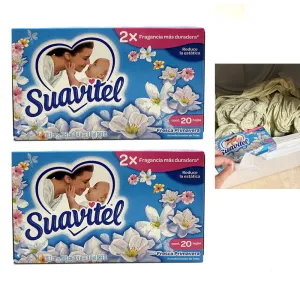 40ct Laundry Dryer Sheets Fabric Softener Strong Clean Scent Reduce Static Lint