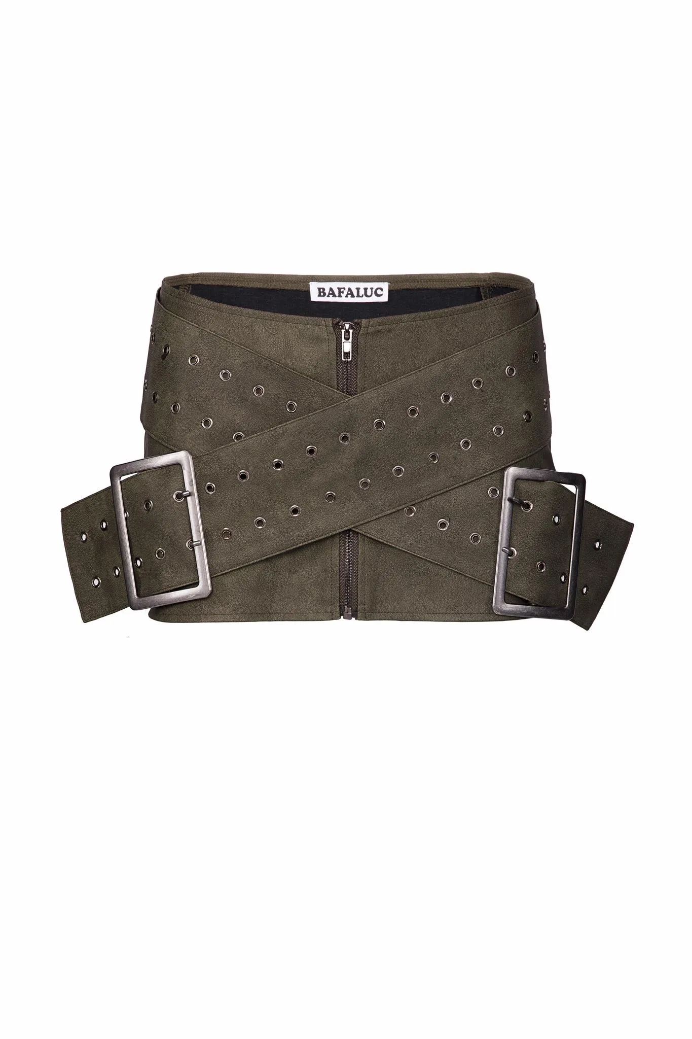 BELTED MINI SKIRT