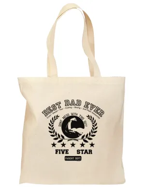 Best Dad Ever Collegiate Grocery Tote Bag