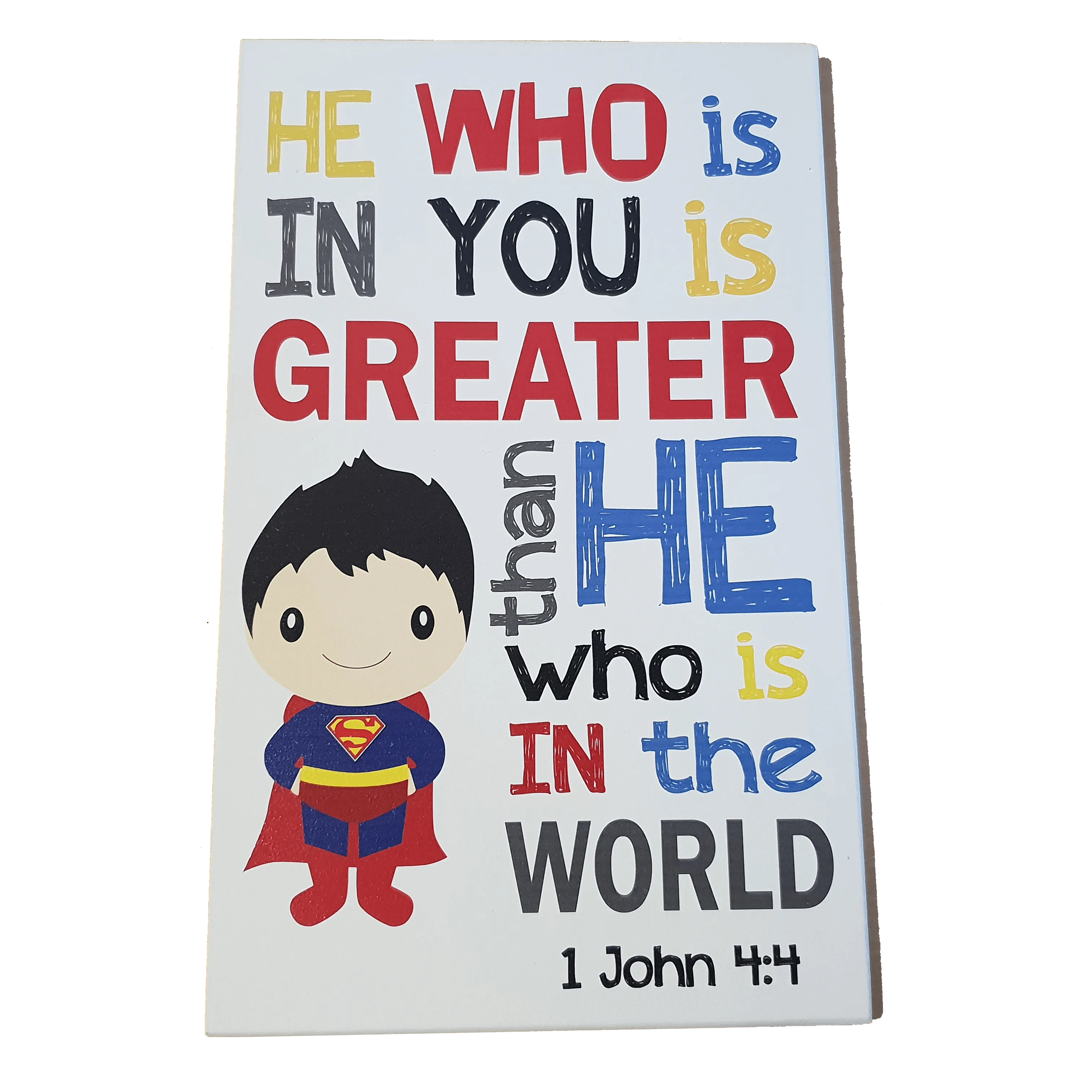 C&F Wooden Superman Quote Plaque