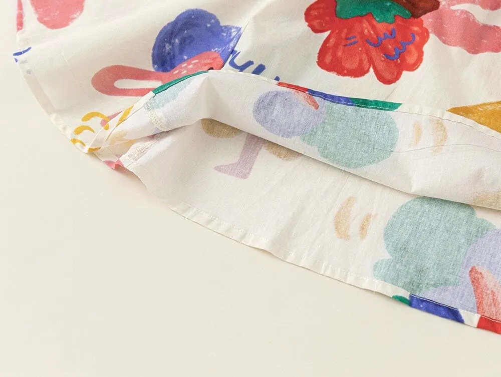 Colorful Doodle Sleeveless Dress