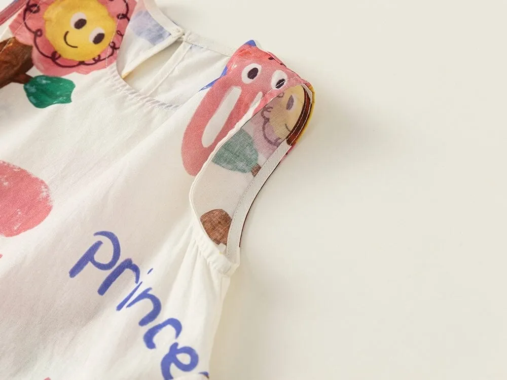 Colorful Doodle Sleeveless Dress
