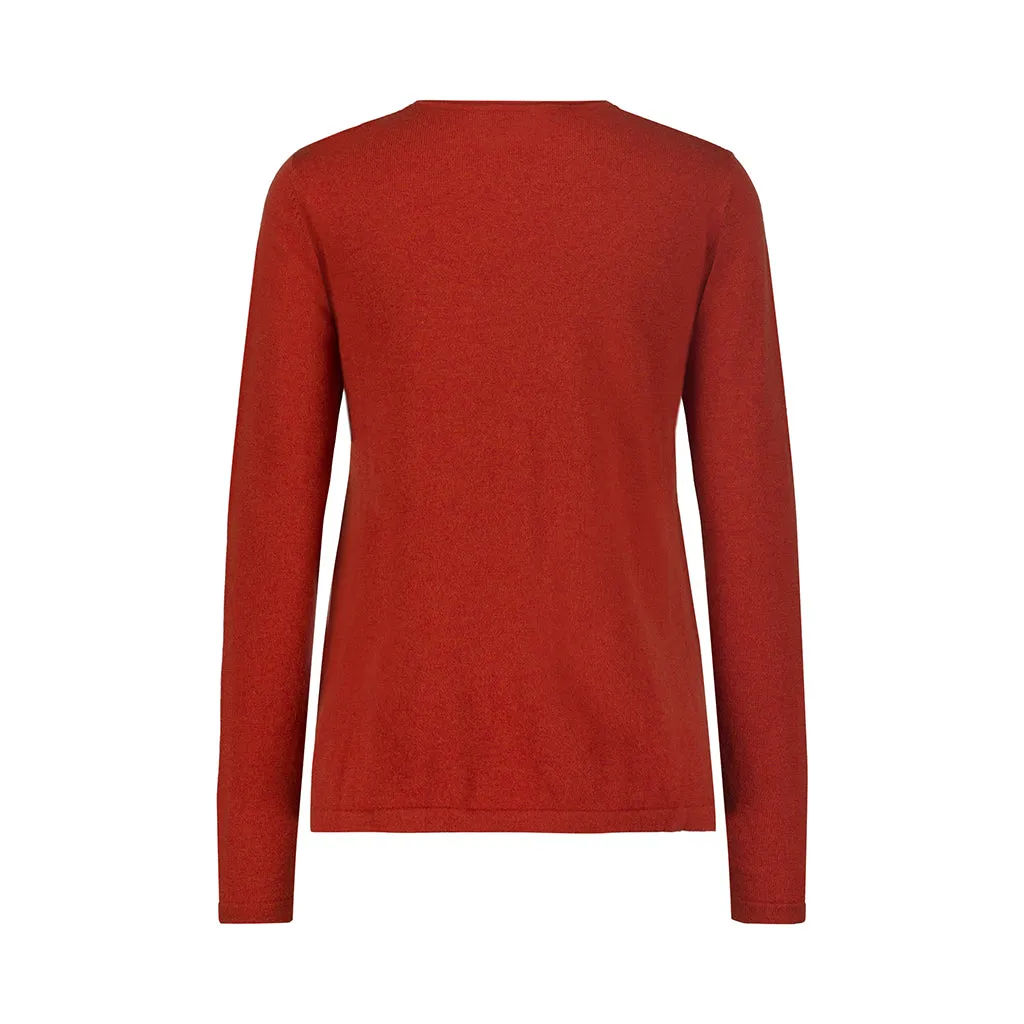 Crew Neck Knit | Dark Orange