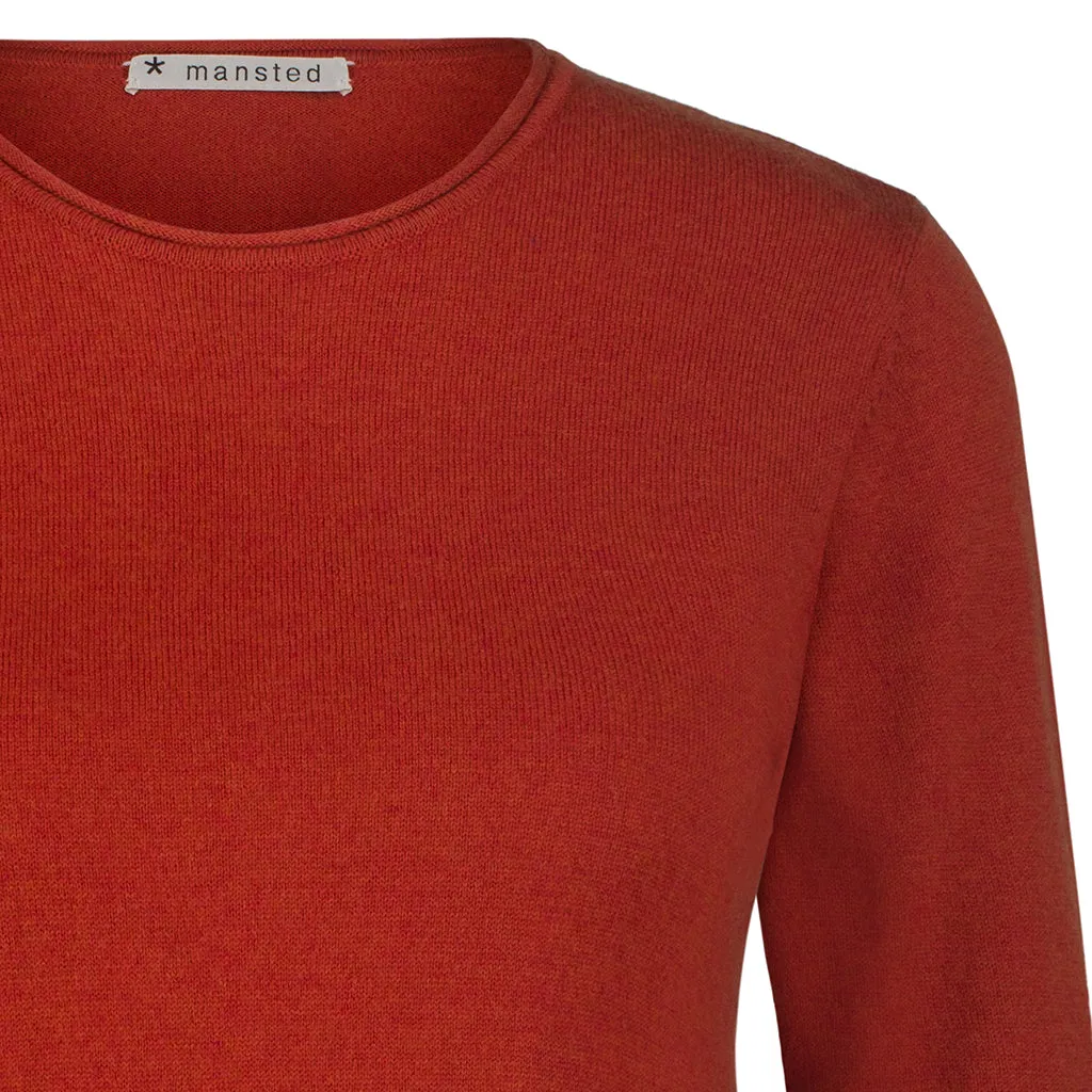 Crew Neck Knit | Dark Orange