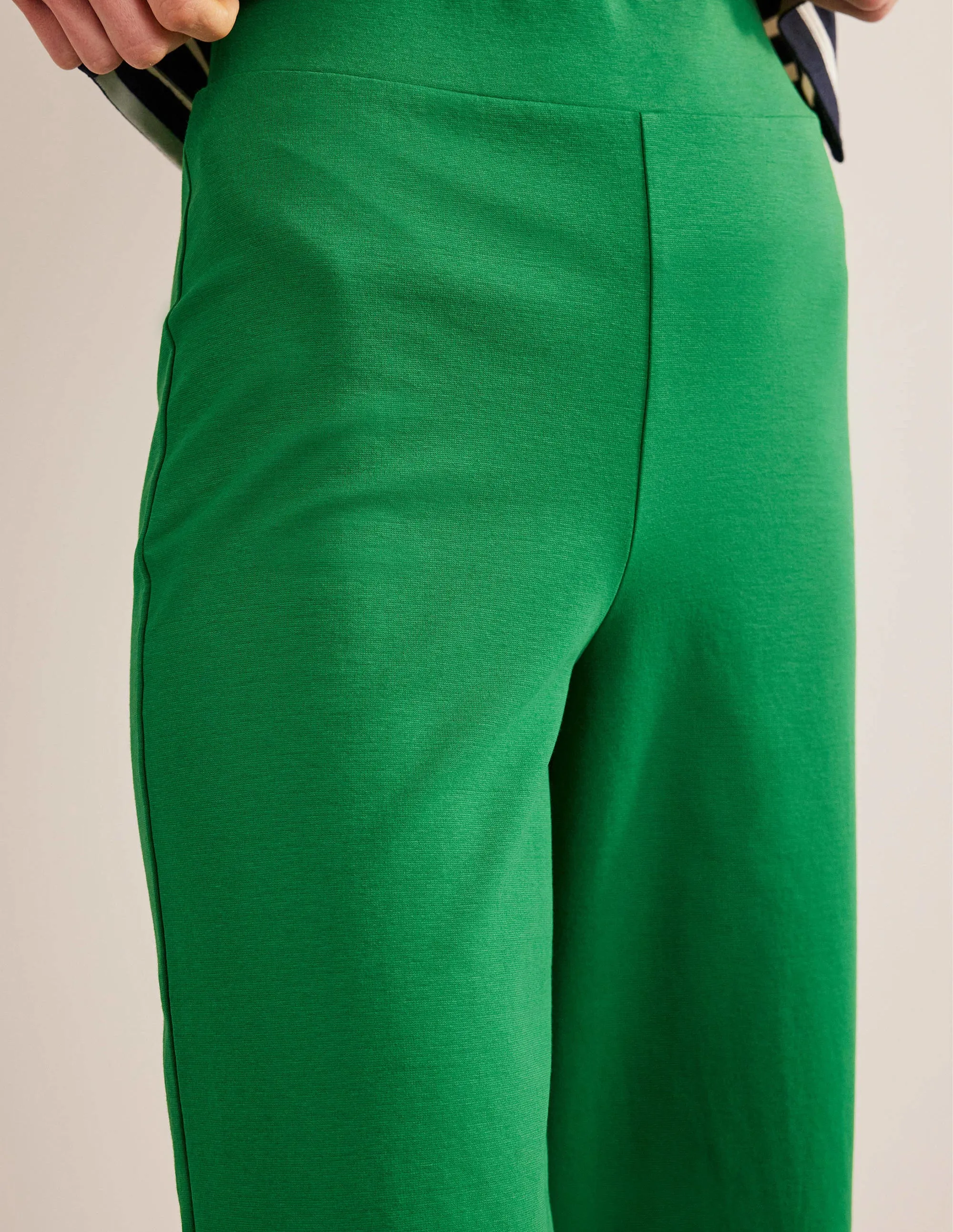 Cropped Jersey Trousers-Rolling Hills