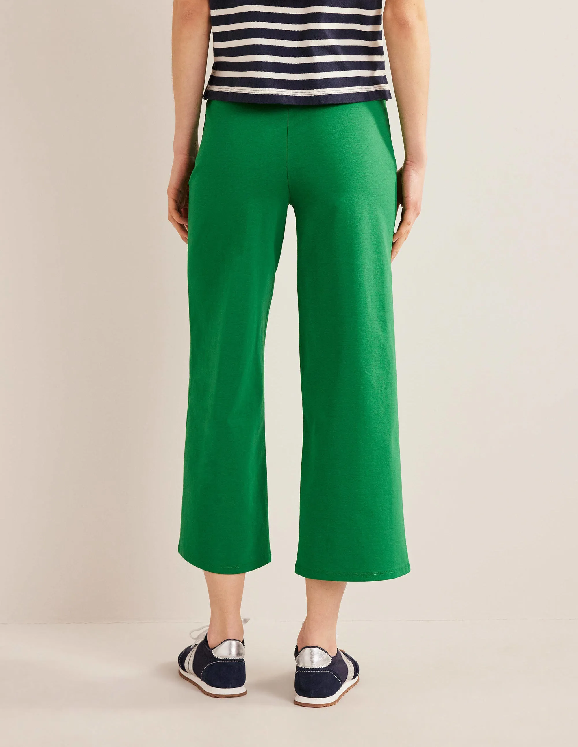 Cropped Jersey Trousers-Rolling Hills
