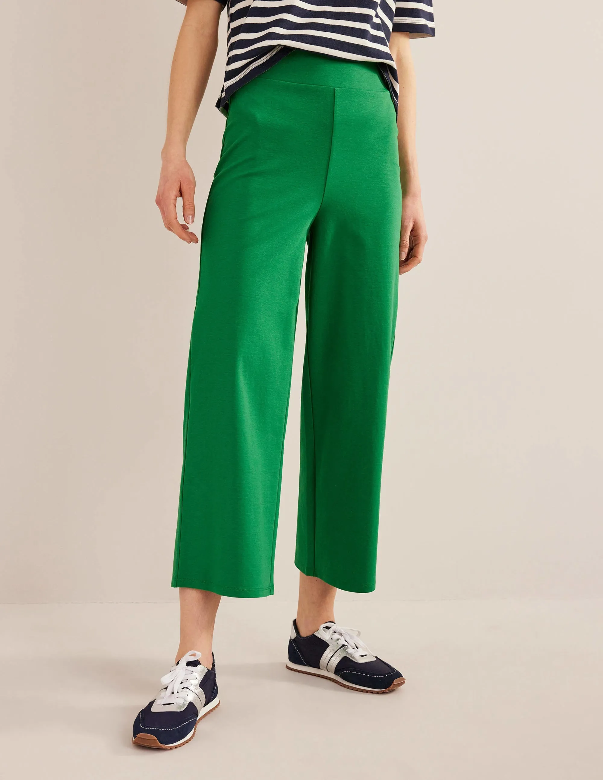 Cropped Jersey Trousers-Rolling Hills