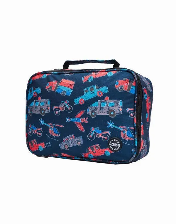 CUBS CARS AND TRUCKS BIG AND BASIC LUNCH BAG