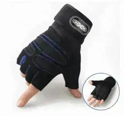 Cycling Gloves Half Finger Breathable Elastic for gym