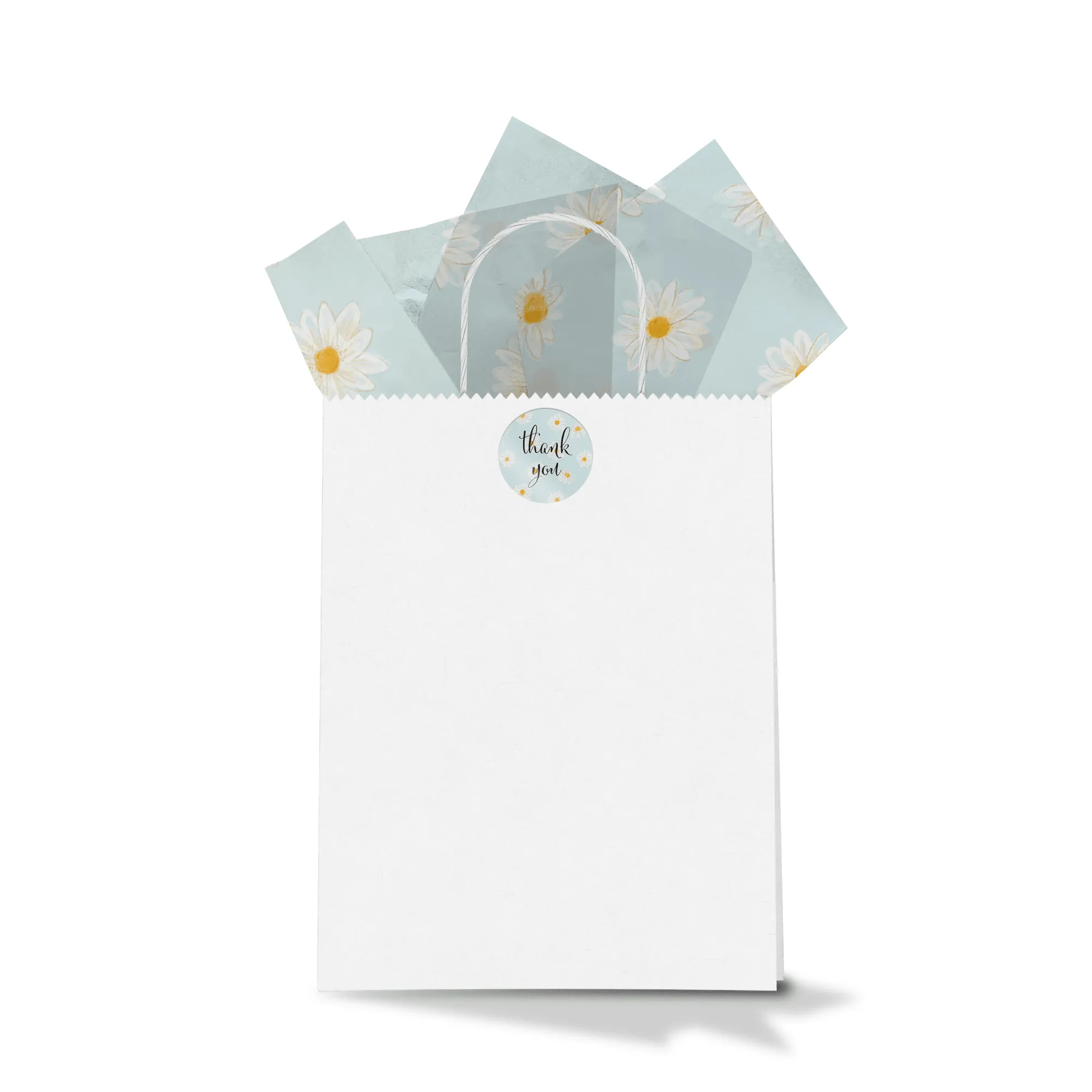 Daisies Thank You Stickers