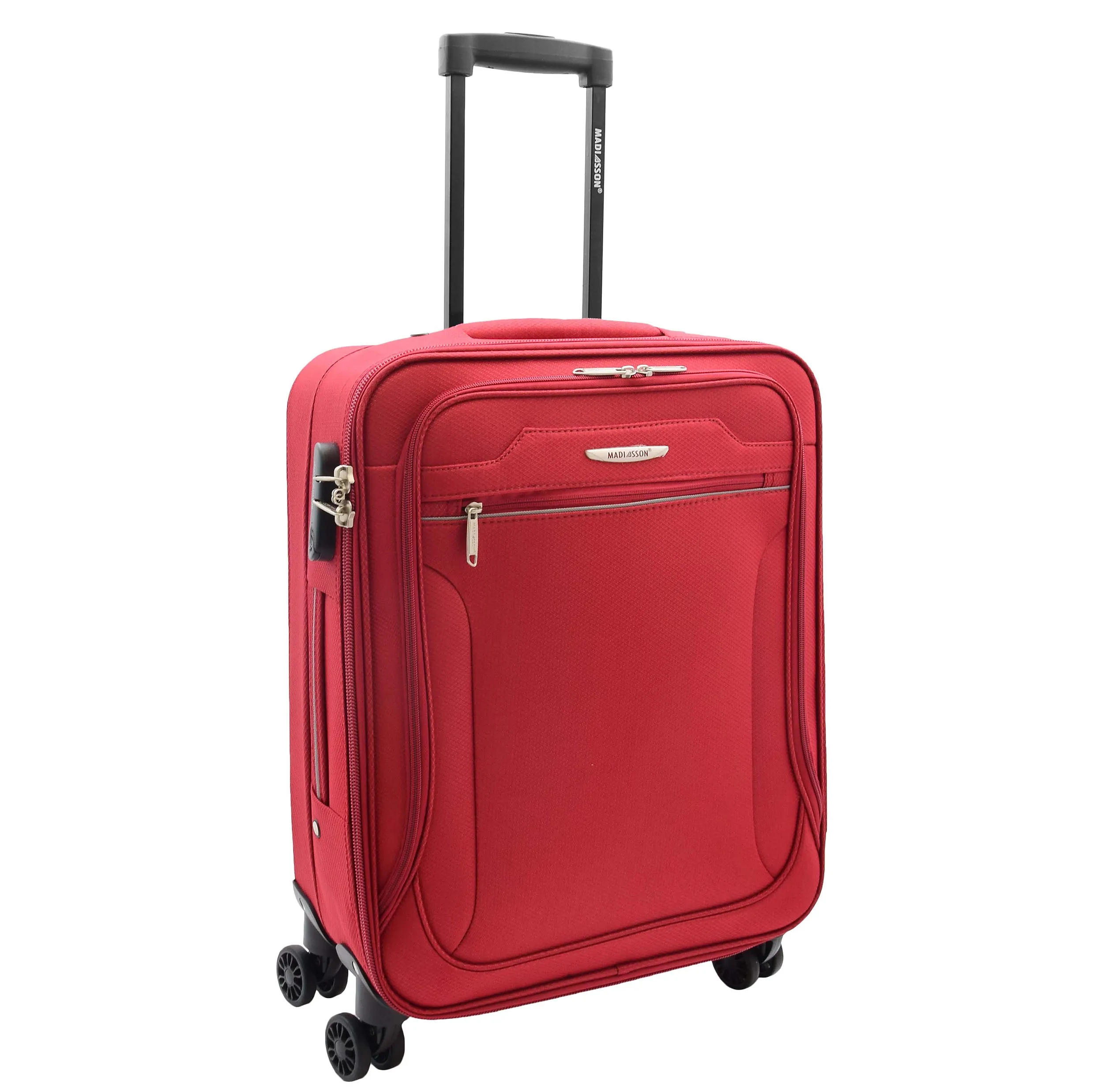 DR524 Expandable Lightweight Soft Luggage Suitcases With Four Wheels Red