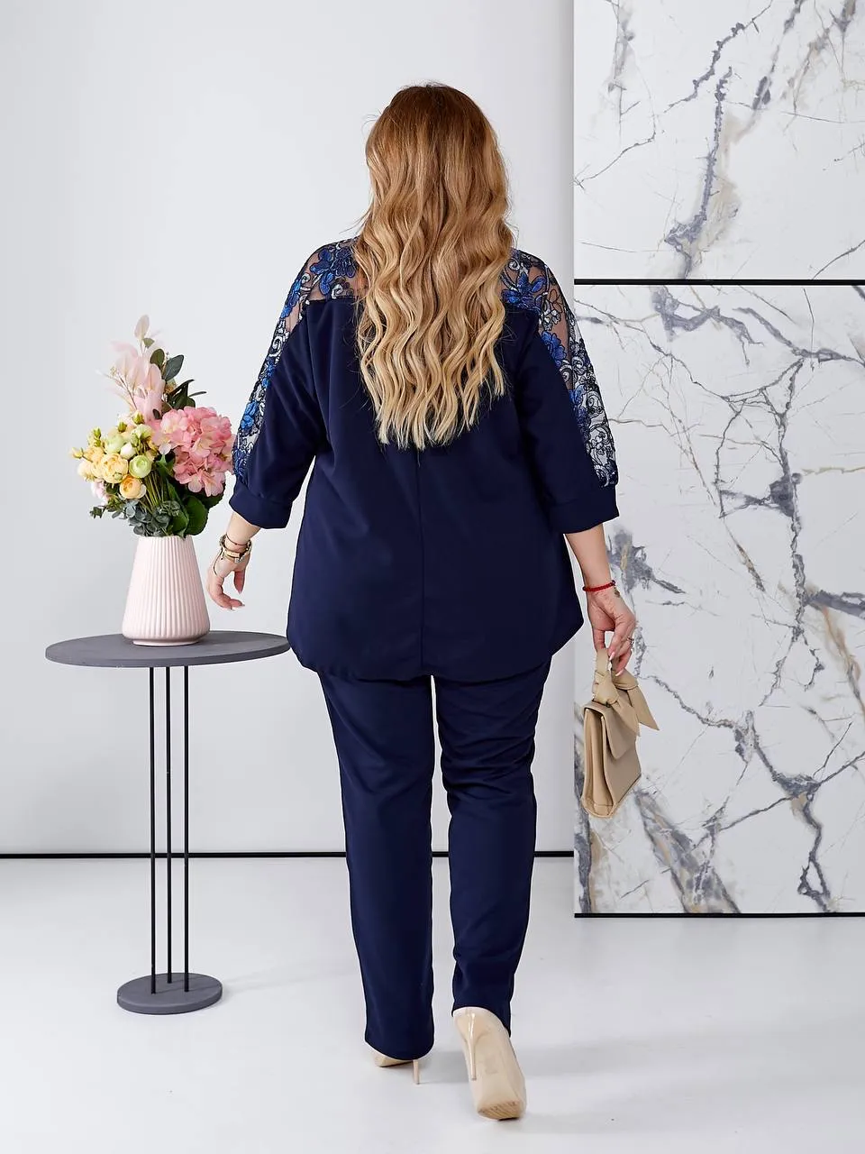 Evening set with embroidery