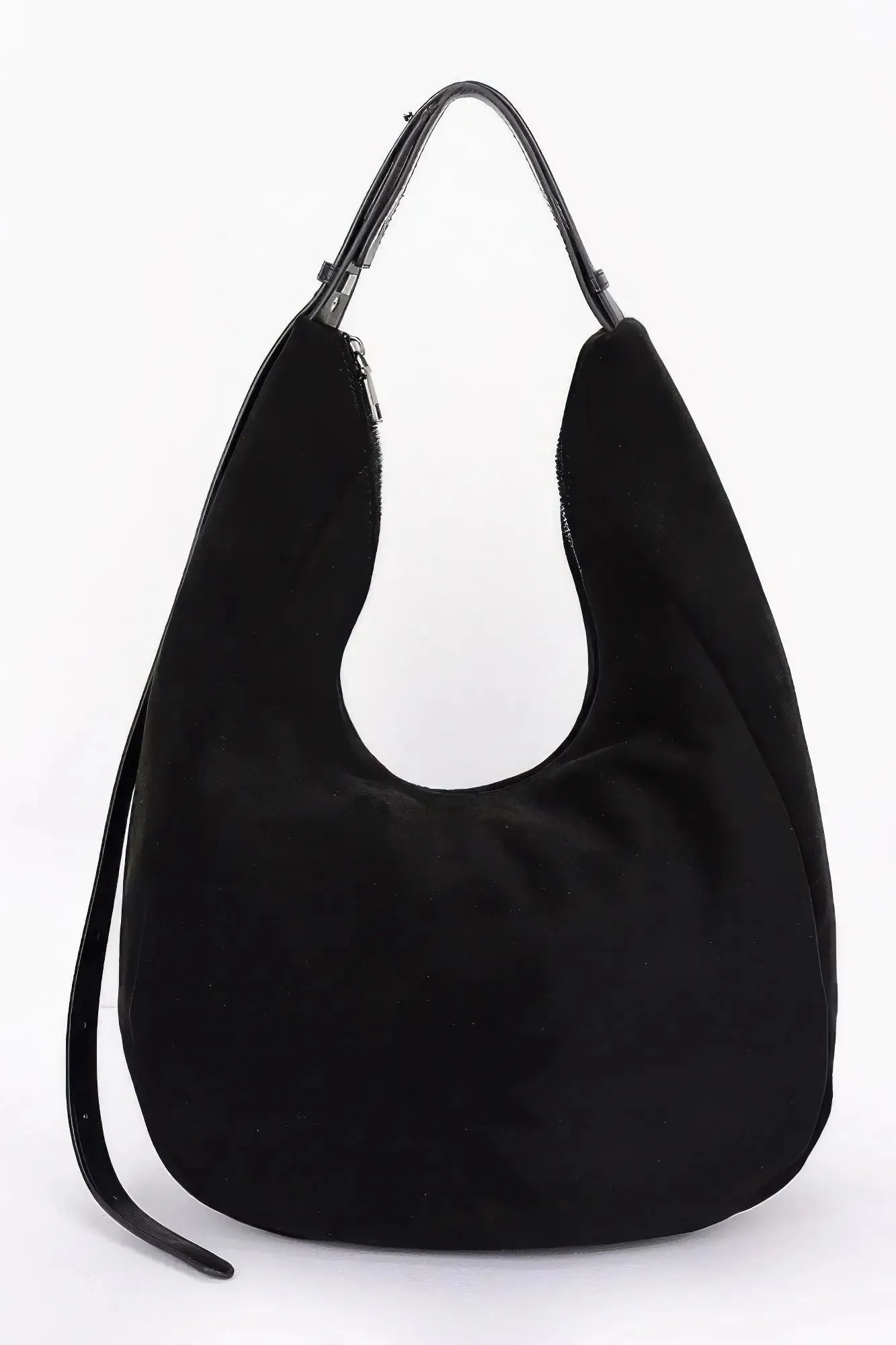 Faux Suede Bindle Bag