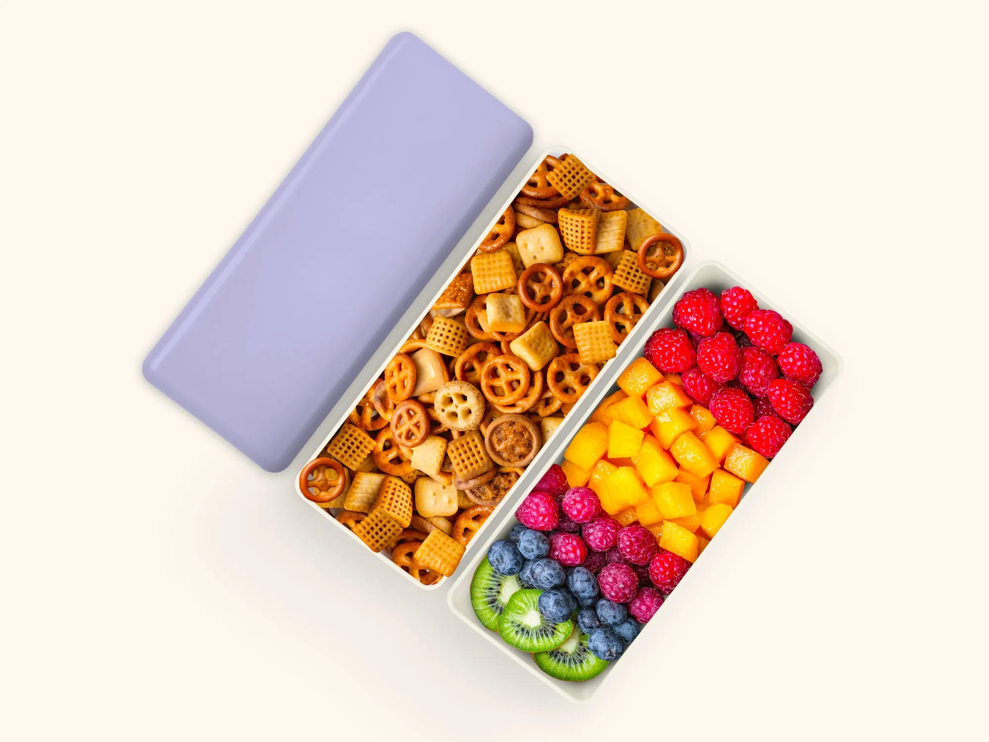 Folk Art Flowers Lavender Snack Size Bento Box