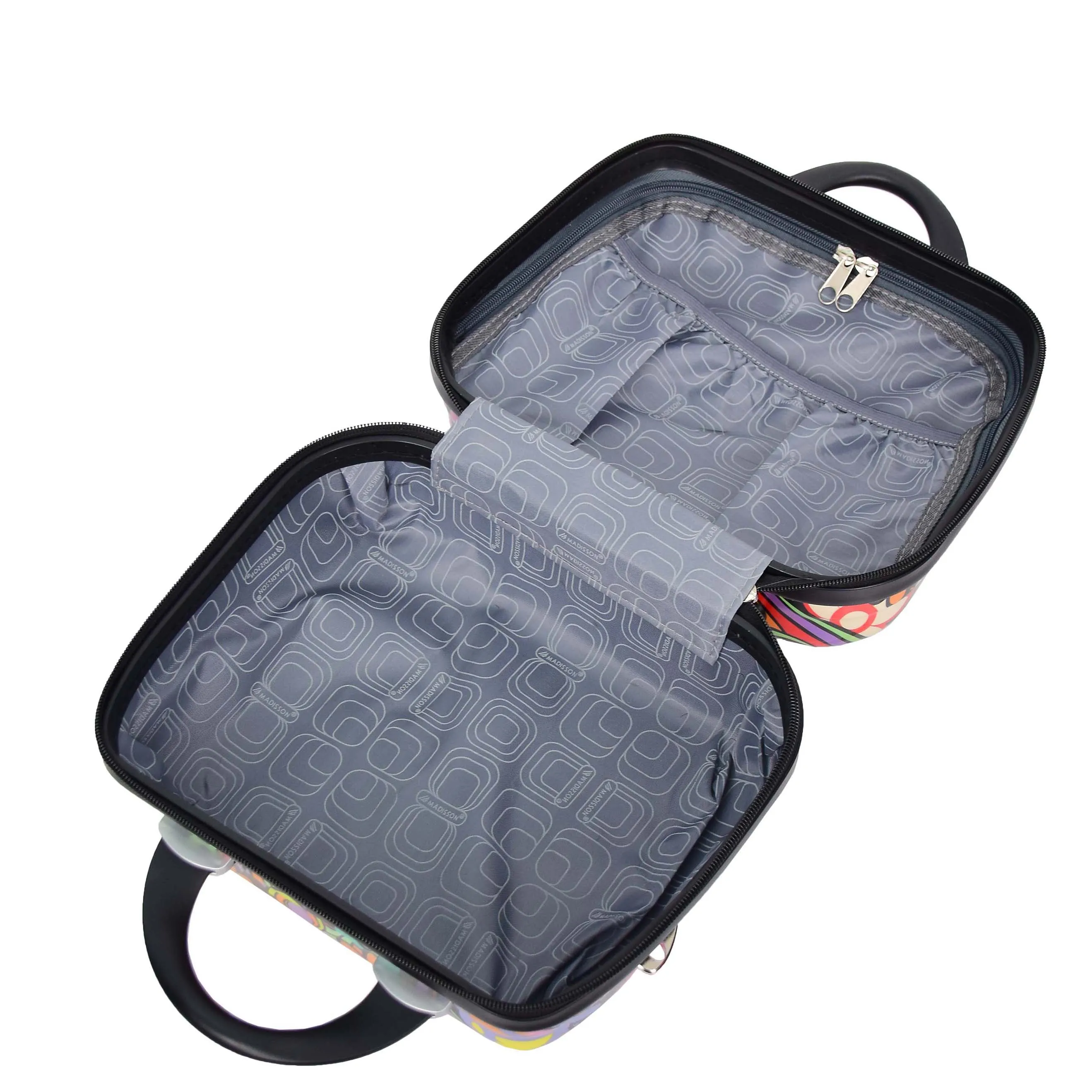 Four Wheel Suitcase Hard Shell Expandable Luggage Flower Print