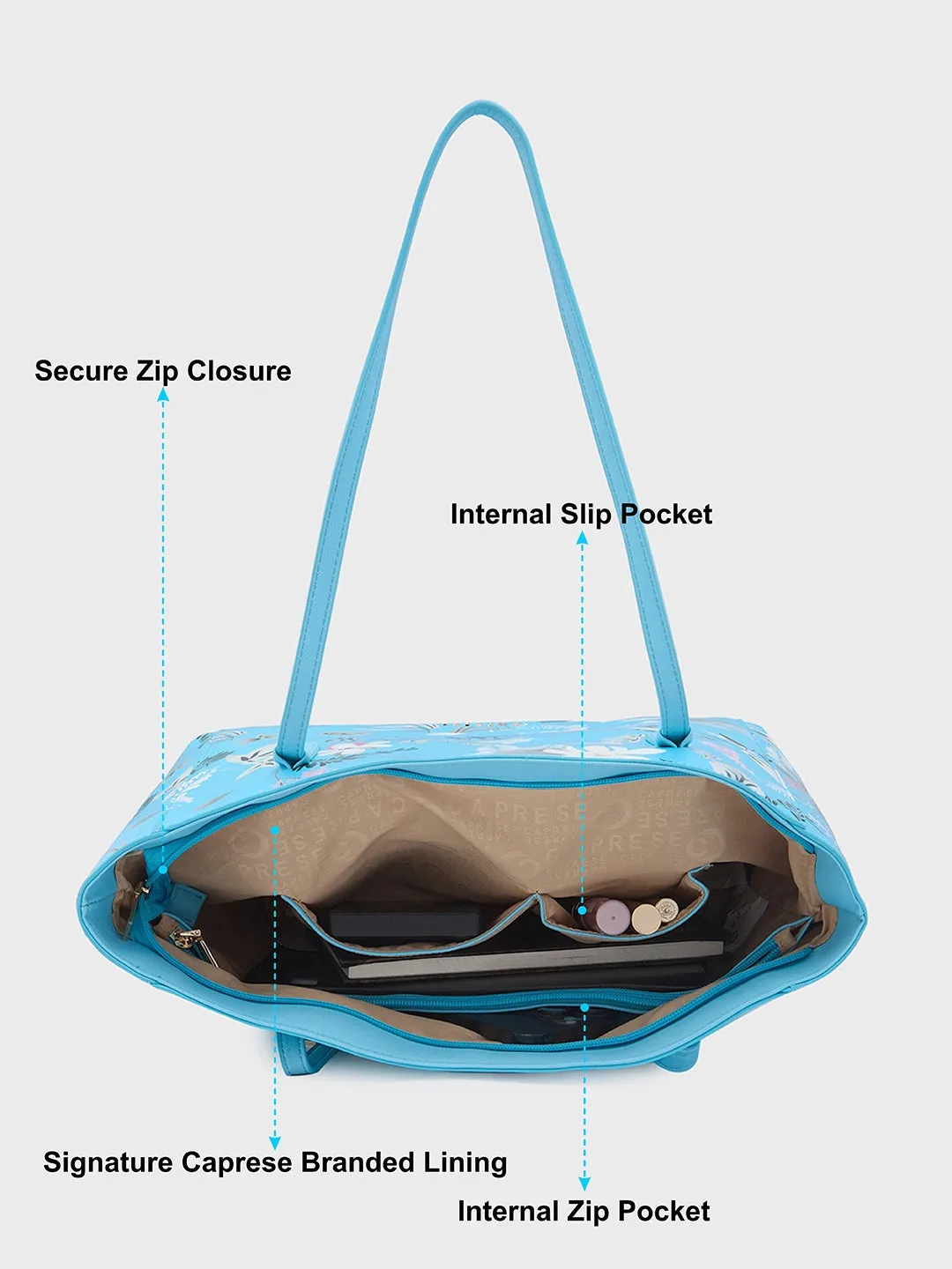 Gemma Tote Large Blue Handbag Blue