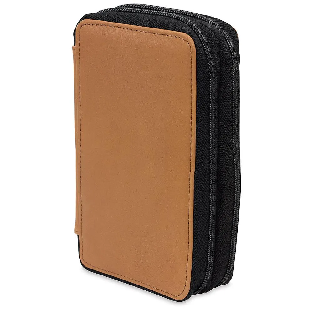 Global Art Pencil Case 48 - Brown Leather