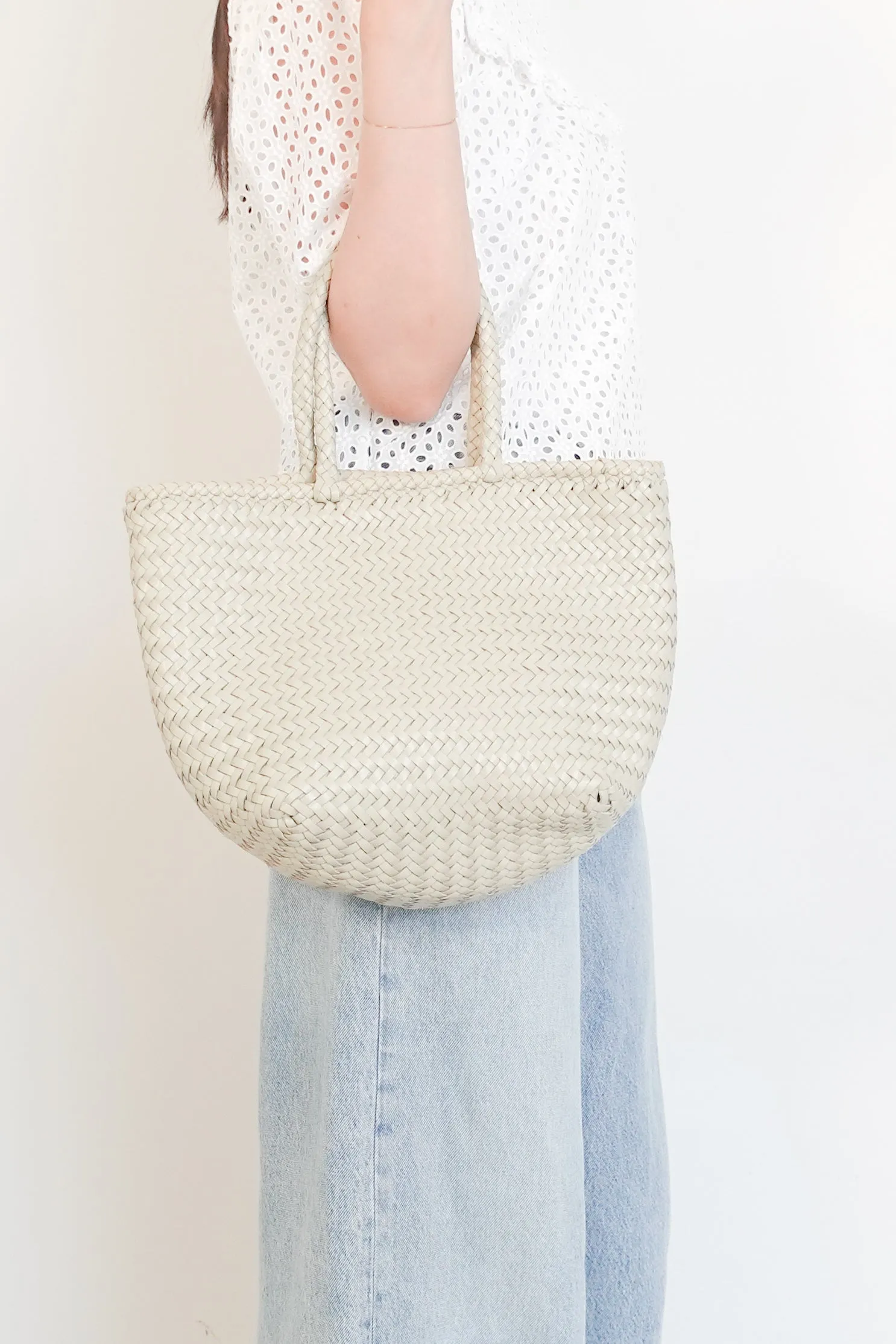 Grace Pearl leather basket bag RRP £355