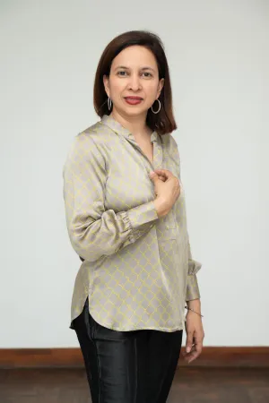 Grey Modal Silk Tunic