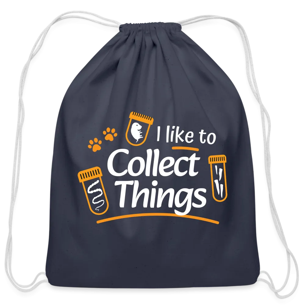 I like to collect things Drawstring Bag