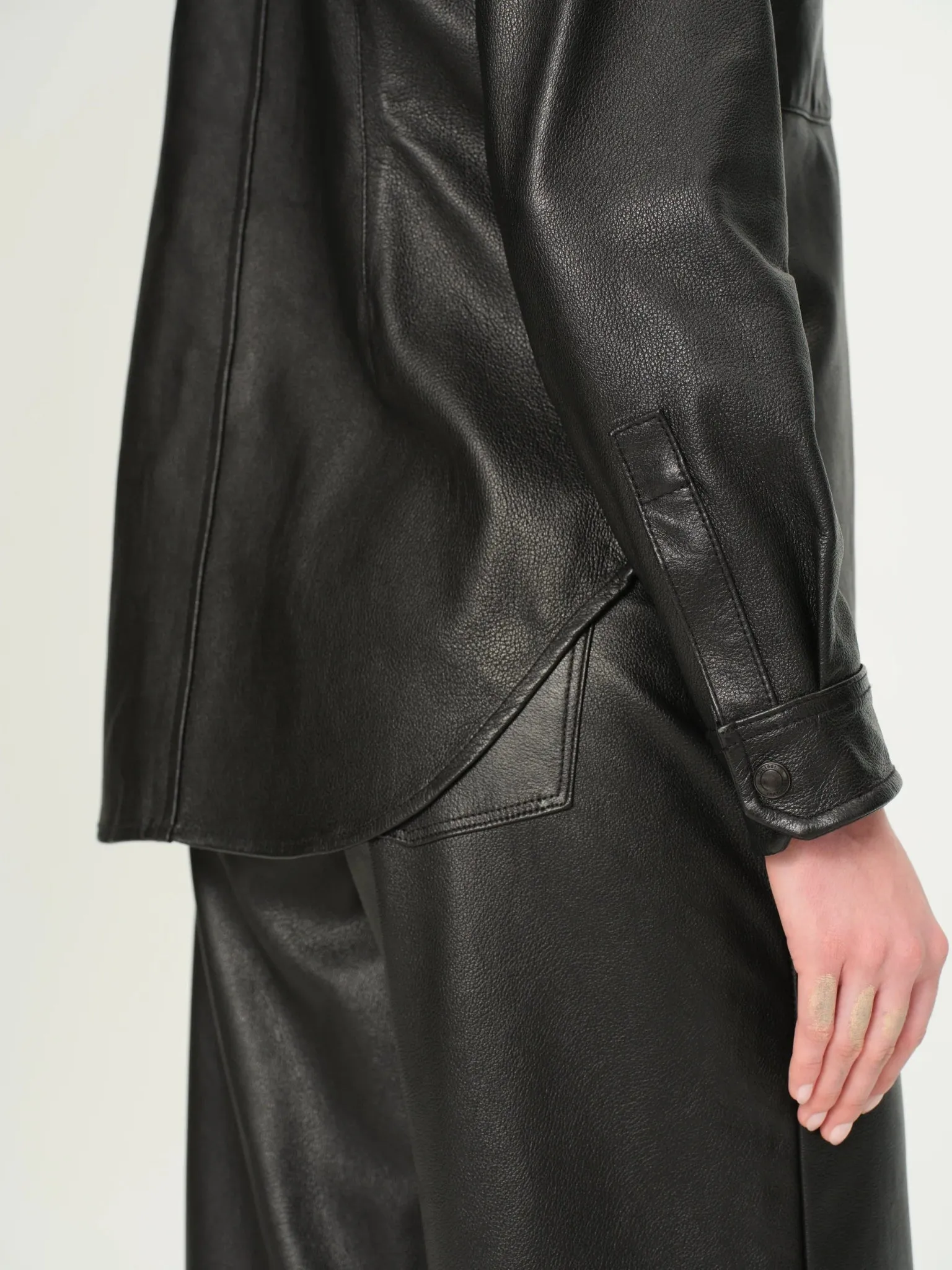 Ines Leather Shirt