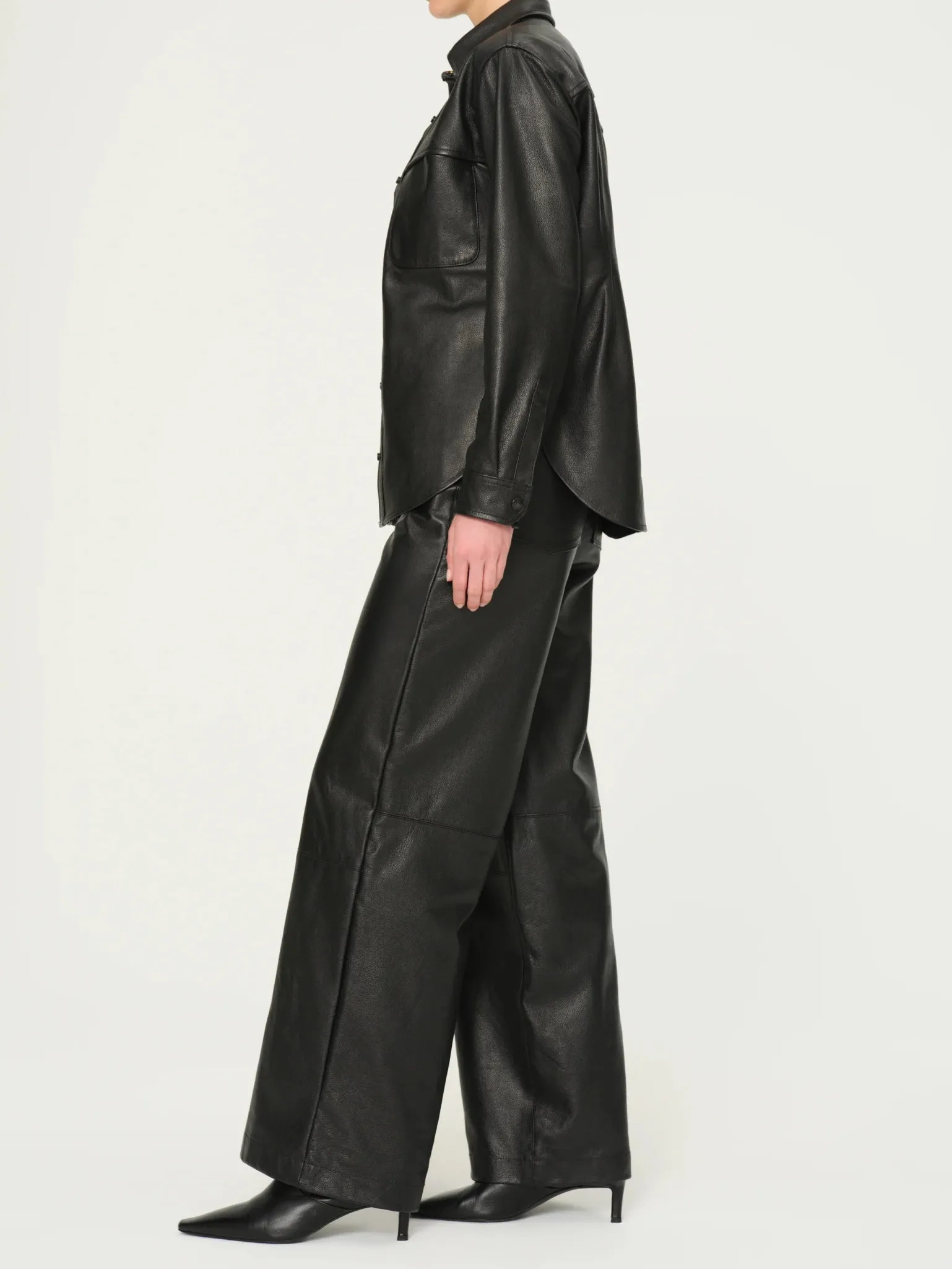 Ines Leather Shirt