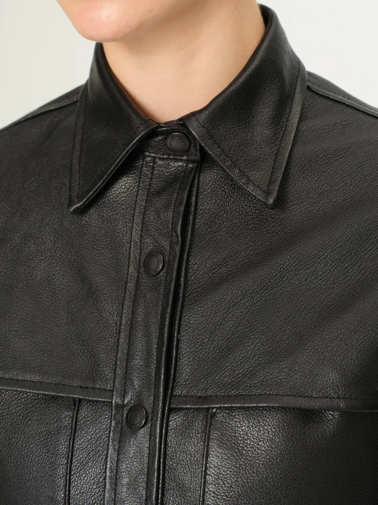 Ines Leather Shirt
