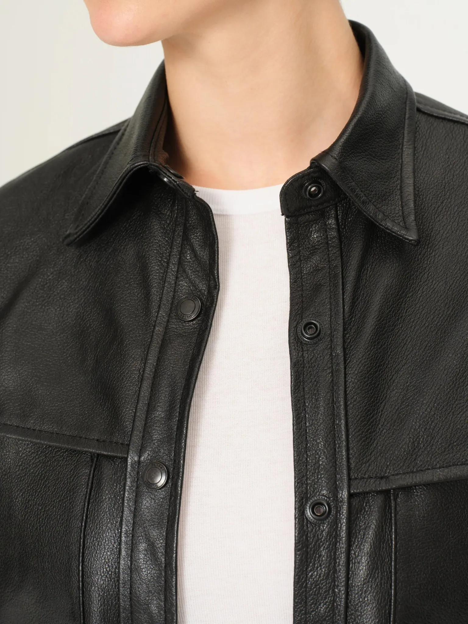 Ines Leather Shirt