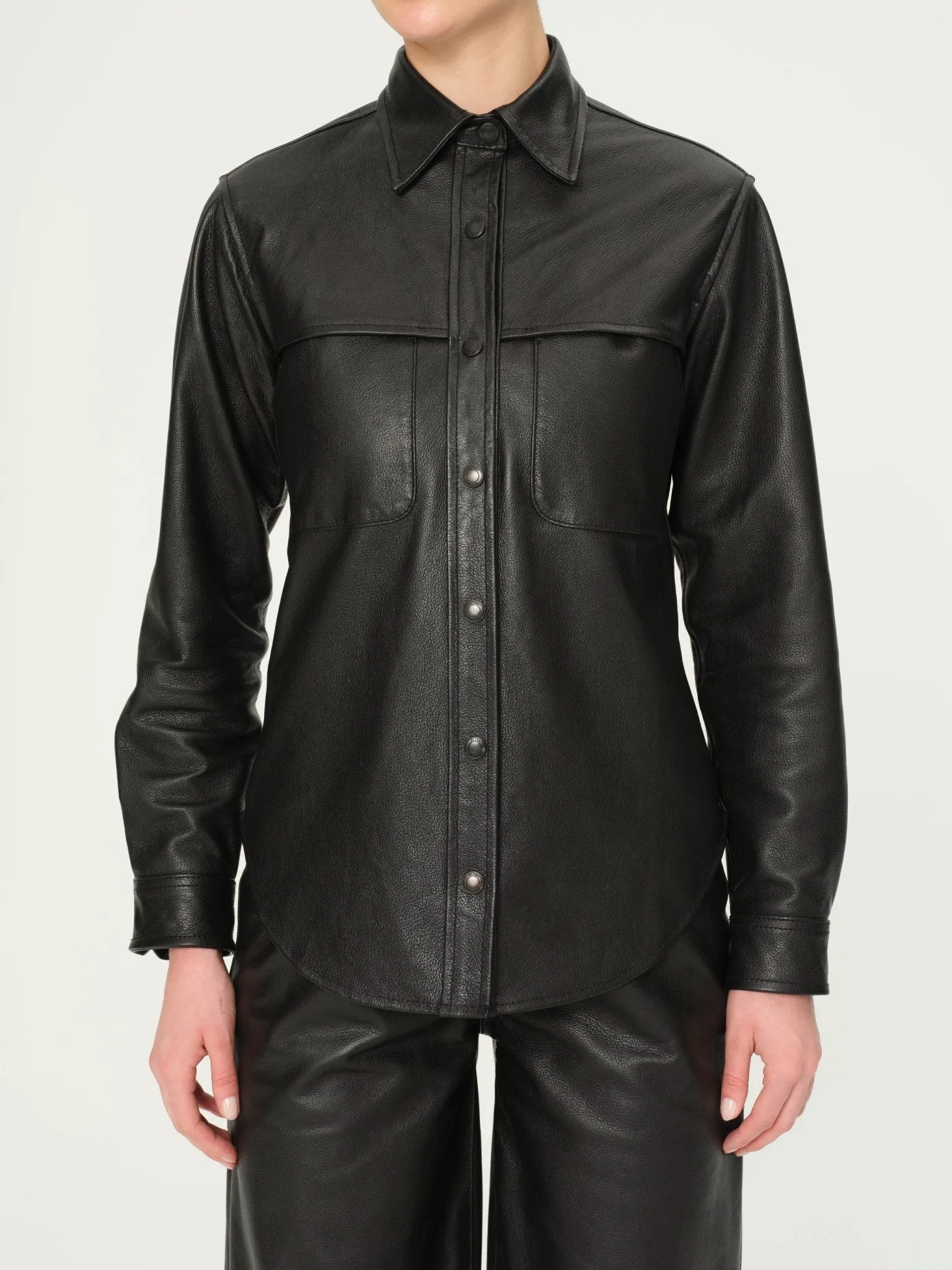 Ines Leather Shirt
