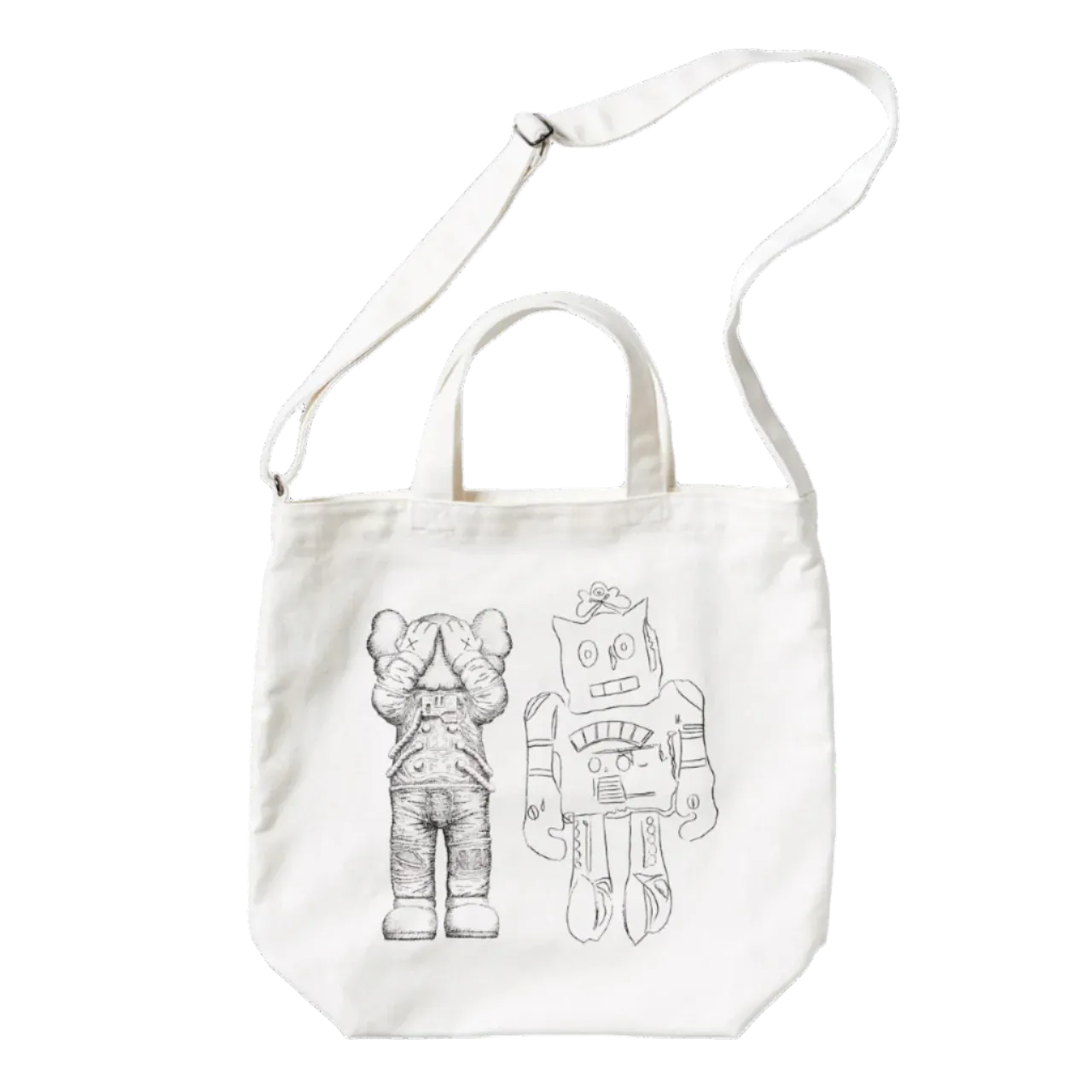 KAWS x Uniqlo Warhol 2Way Tote Bag White