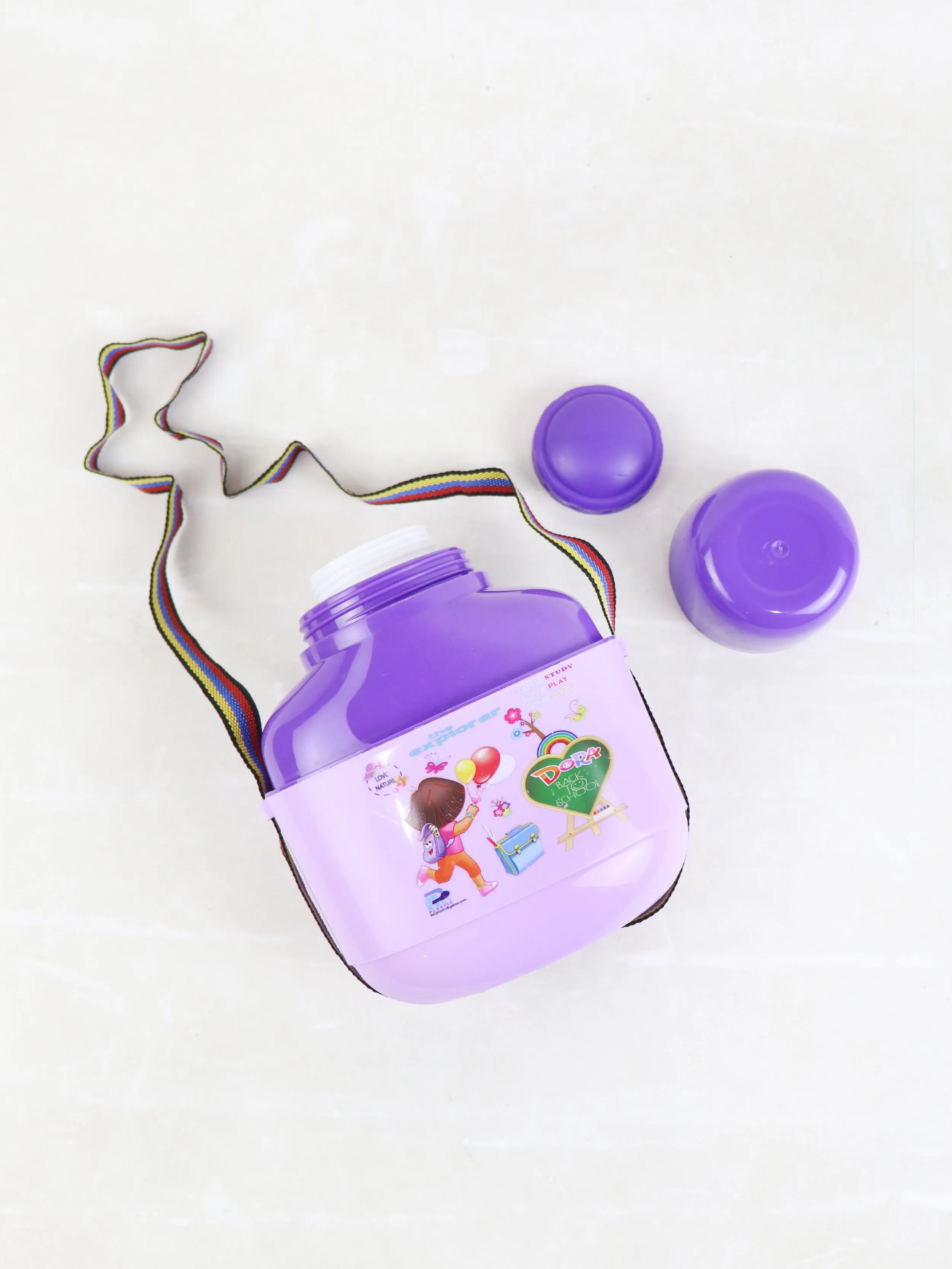 Kids Water Bottle Polo Cooler Dora Purple