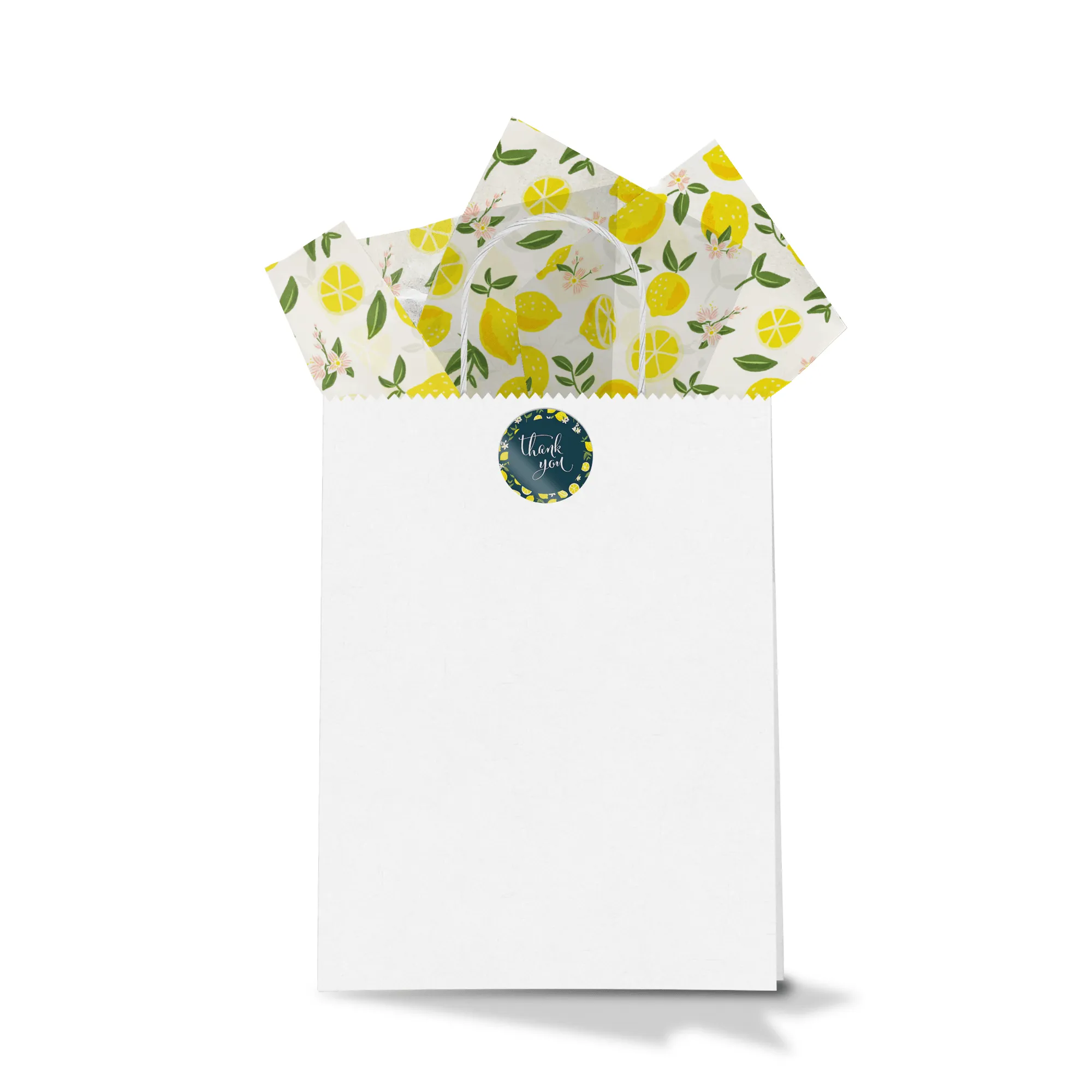 Lemons Thank You Stickers