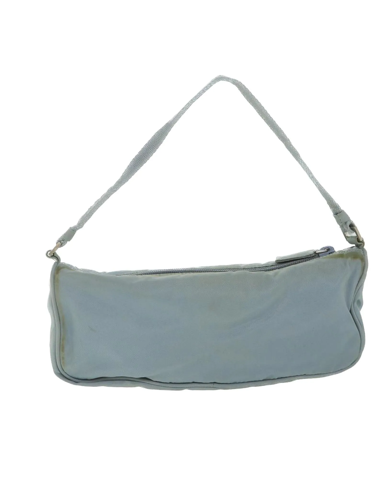 Light Blue Nylon Accessory Pouch