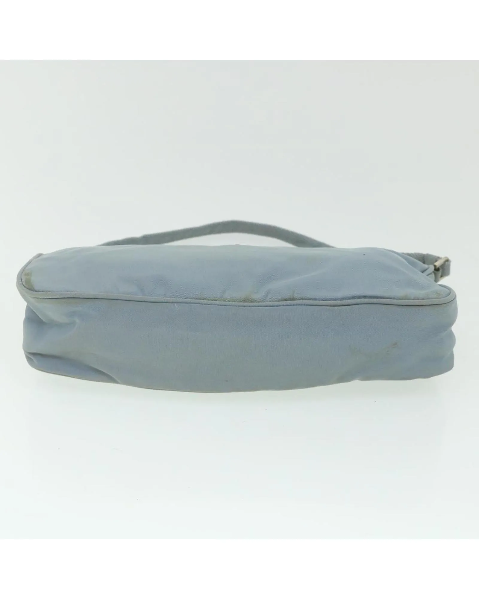 Light Blue Nylon Accessory Pouch