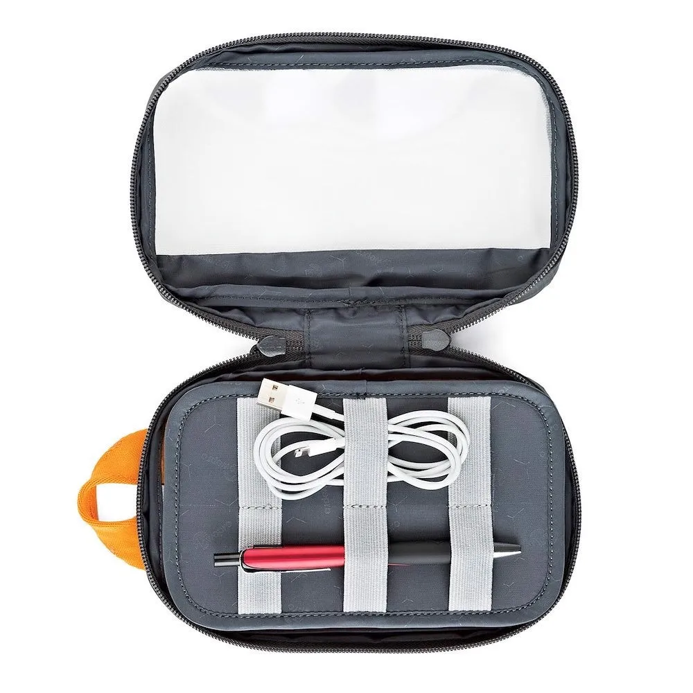 Lowepro Case GearUp Pouch Mini Ext 22x4.5x14 Int 19x4x11.5cm Dark Grey Box Size
