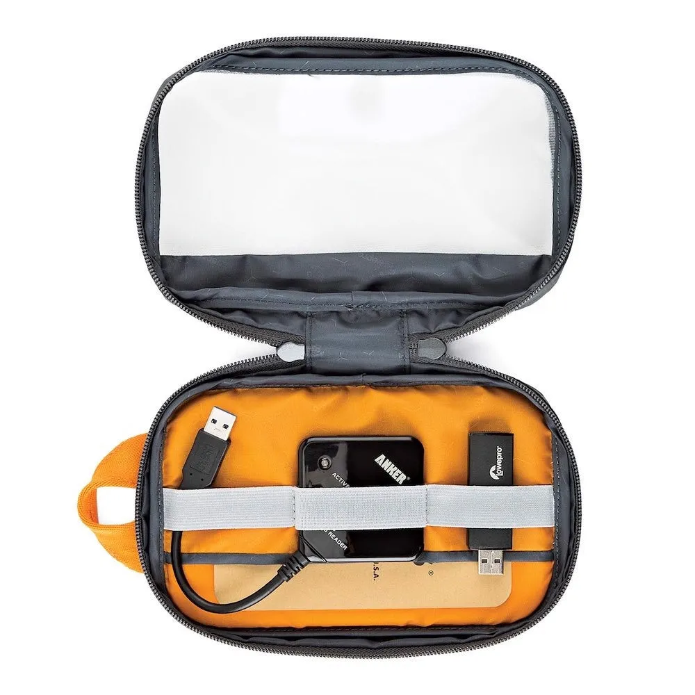 Lowepro Case GearUp Pouch Mini Ext 22x4.5x14 Int 19x4x11.5cm Dark Grey Box Size