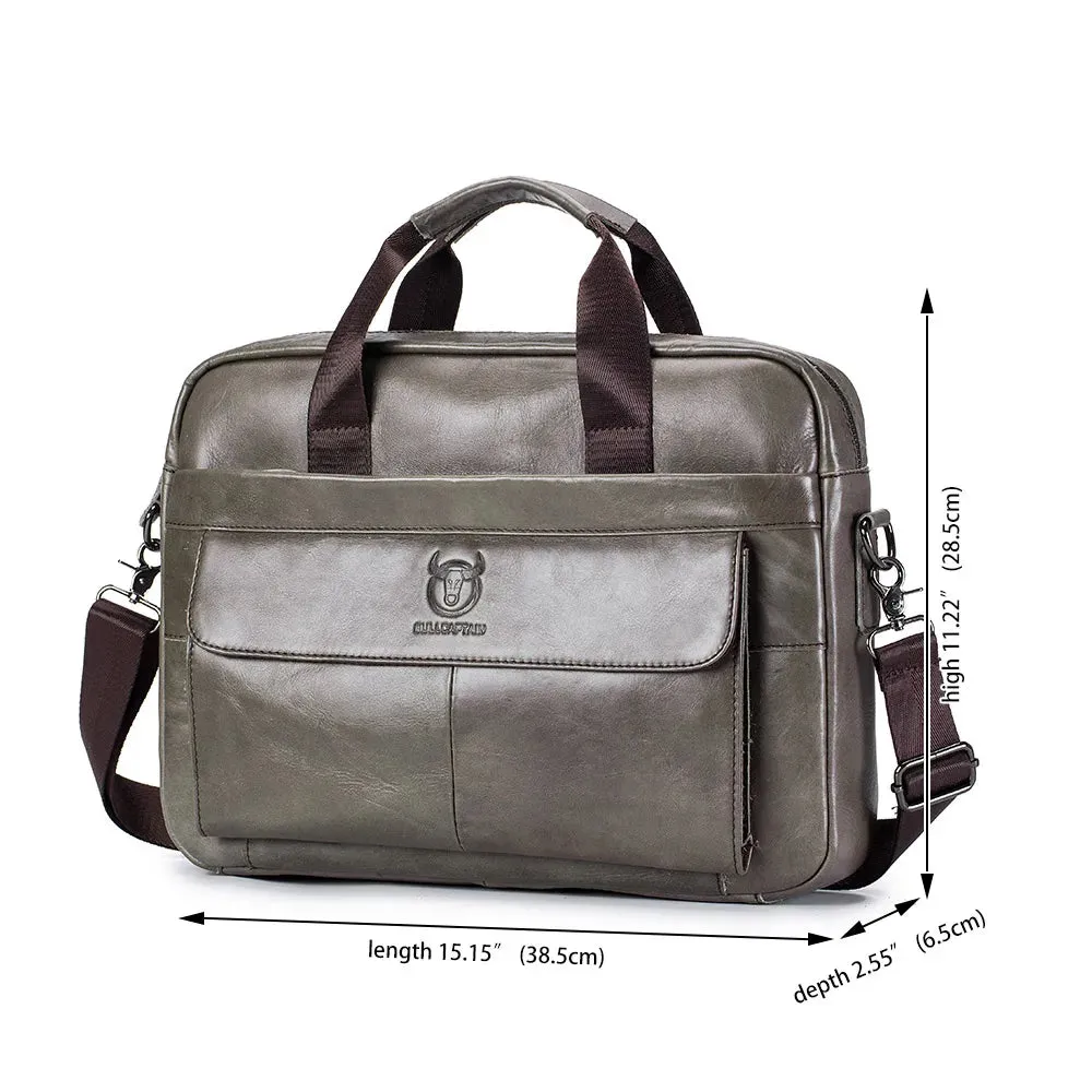 Men's Bag Genuine Leather Men Briefcase for Laptop 14 Messenger Men's Leather Bag