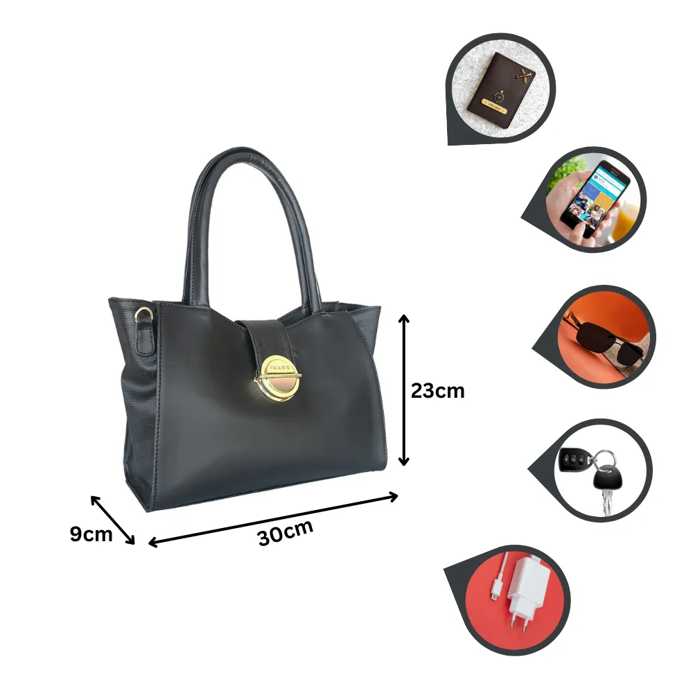Modern Black Shoulder Bag Perfect For Women & Girls