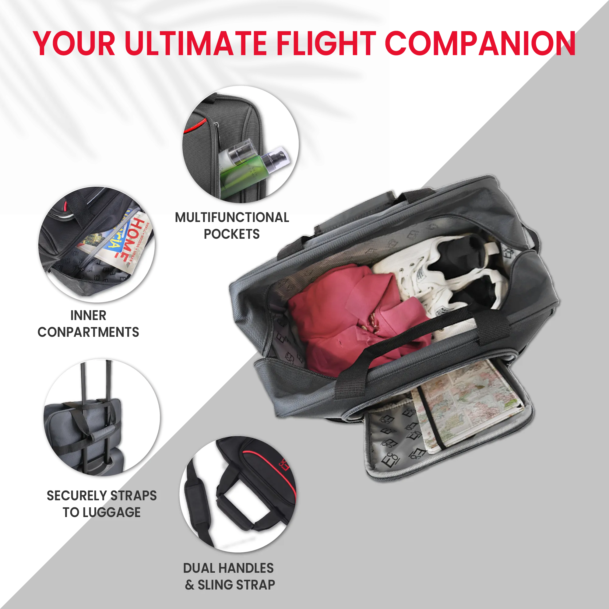 Monaco Soft Luggage Set of 4 Pieces - Black