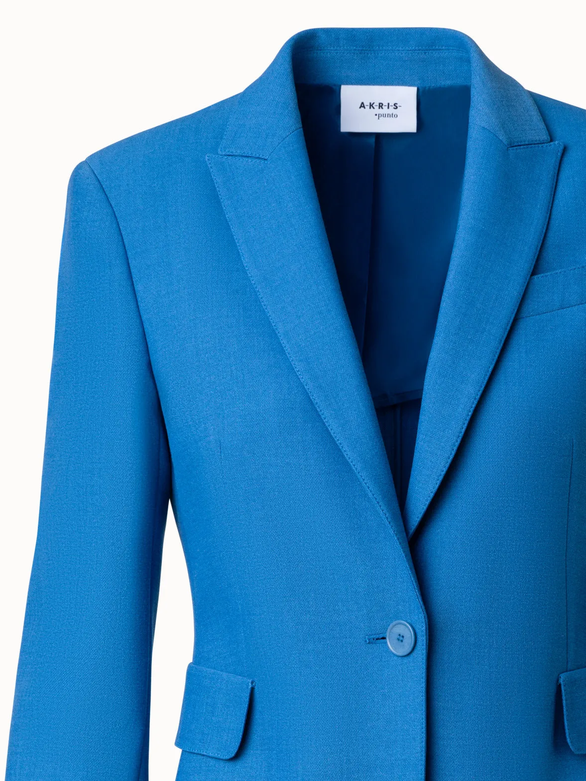 Pebble Crpe One Button Jacket