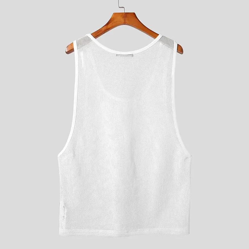Powder Mesh Muscle Shirt