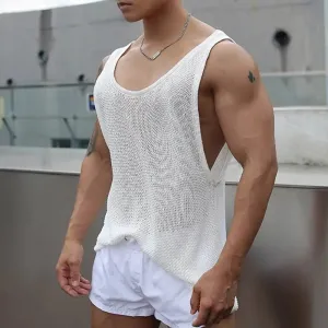 Powder Mesh Muscle Shirt