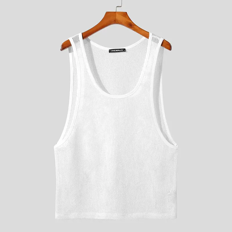 Powder Mesh Muscle Shirt